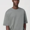 Unisex AIRism bomulds-oversized T-shirt | Halvlange ærmer