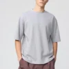 Unisex AIRism bomulds-oversized T-shirt | Halvlange ærmer