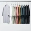 Unisex AIRism bomulds-oversized T-shirt | Halvlange ærmer