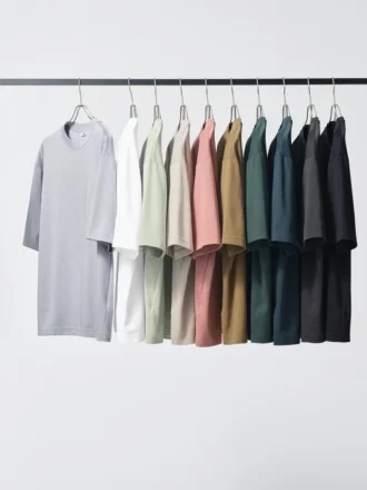Unisex AIRism bomulds-oversized T-shirt | Halvlange ærmer