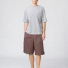 Unisex AIRism bomulds-oversized T-shirt | Halvlange ærmer