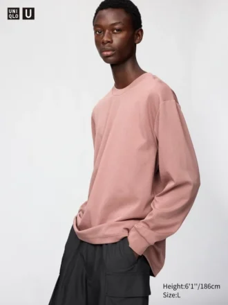 Unisex AIRism bomulds-T-shirt | Langærmede T-shirts