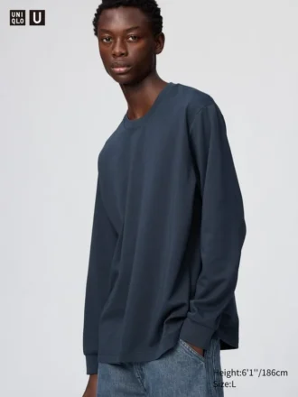 Unisex AIRism bomulds-T-shirt | Langærmede T-shirts