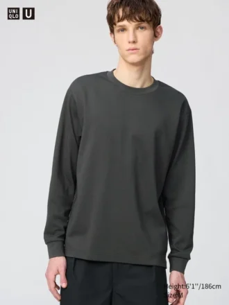 Unisex AIRism bomulds-T-shirt | Langærmede T-shirts