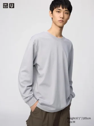 Unisex AIRism bomulds-T-shirt | Langærmede T-shirts