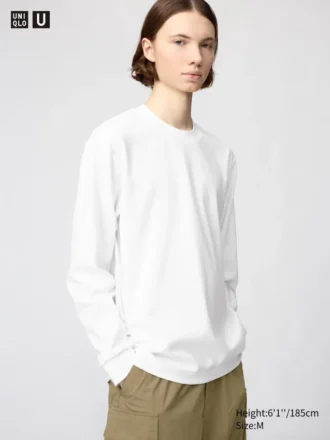 Unisex AIRism bomulds-T-shirt | Langærmede T-shirts
