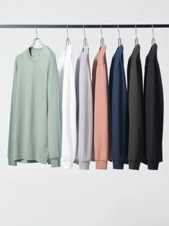 Unisex AIRism bomulds-T-shirt | Langærmede T-shirts