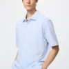 Unisex AIRism bomuldspiqué polo-skjorte med fuld åbning