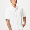 Unisex AIRism bomuldspiqué polo-skjorte med fuld åbning