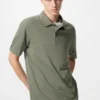 Unisex AIRism bomuldspiqué-poloskjorte