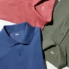 Unisex AIRism bomuldspiqué-poloskjorte