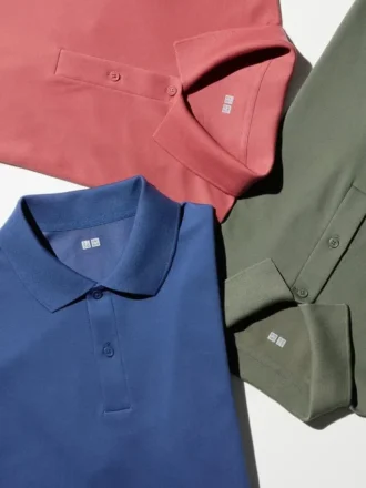 Unisex AIRism bomuldspiqué-poloskjorte