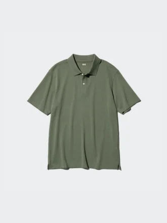 Unisex AIRism bomuldspiqué-poloskjorte
