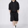 Unisex brede sweatshorts