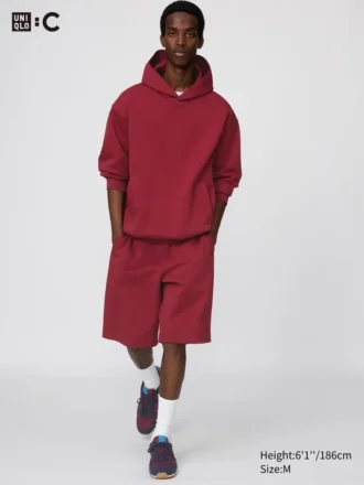 Unisex brede sweatshorts