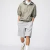 Unisex brede sweatshorts