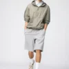Unisex brede sweatshorts