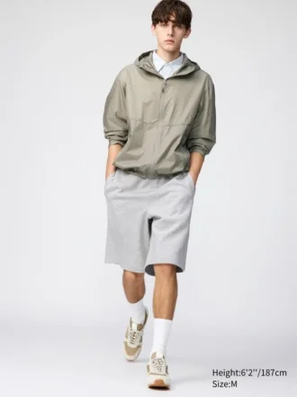 Unisex brede sweatshorts
