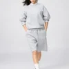 Unisex brede sweatshorts