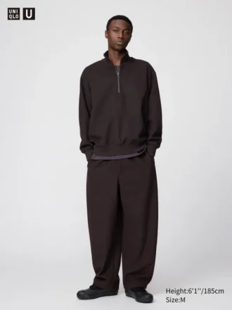 Unisex børstede, brede Hyggebukser