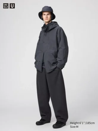 Unisex børstede, brede Hyggebukser