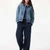 Unisex denim-truckerjakke