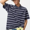 Unisex Dry Pique stribet Poloer-skjorte | Brede striber