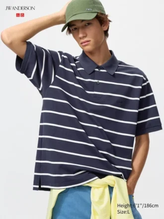 Unisex Dry Pique stribet Poloer-skjorte | Brede striber