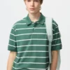 Unisex Dry Pique stribet Poloer-skjorte | Brede striber
