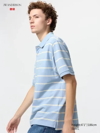 Unisex Dry Pique stribet Poloer-skjorte | Brede striber