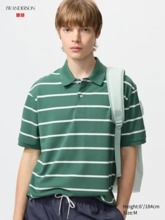Unisex Dry Pique stribet Poloer-skjorte | Brede striber