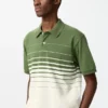 Unisex Dry Pique stribet Poloer-skjorte | Panel