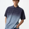 Unisex Dry Pique stribet Poloer-skjorte | Panel
