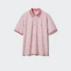 Unisex Dry Pique stribet Poloer-skjorte | Smal stribe