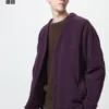 Unisex fleece-cardigan