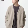Unisex fleece-cardigan