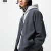 Unisex fleece-cardigan