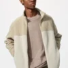 Unisex fleecejakke med gennemgående lynlås | Color Block