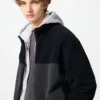 Unisex fleecejakke med gennemgående lynlås | Color Block