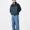 Unisex fleecejakke med gennemgående lynlås | Color Block