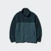 Unisex fleecejakke med gennemgående lynlås | Color Block