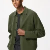 Unisex Milano ribstrikket cardigan med skjortekrave