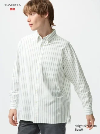 Unisex Oxford Oversized Skjorter | Stribet