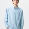 Unisex Oxford Oversized Skjorter | Stribet