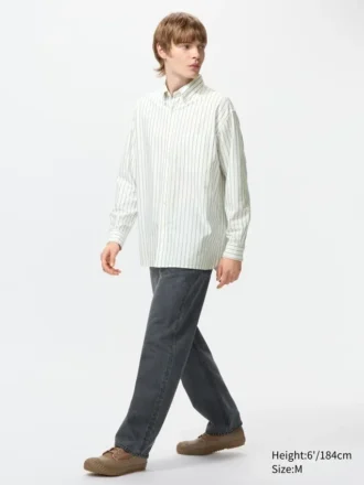 Unisex Oxford Oversized Skjorter | Stribet