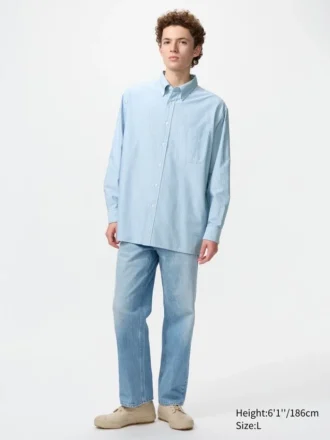 Unisex Oxford Oversized Skjorter | Stribet