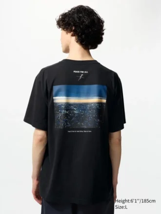 Unisex Peace for All T-shirt med grafisk tryk | Koji Yakusho