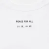 Unisex Peace for All T-shirt med tryk | Hakuju Kuiseko