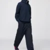 Unisex plisserede, brede, koniske bukser