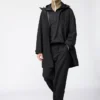 Unisex plisserede, brede, koniske bukser